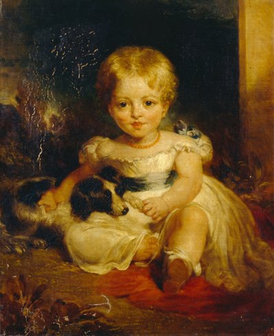 Susan Jay und ihr Hund von John Wood 
